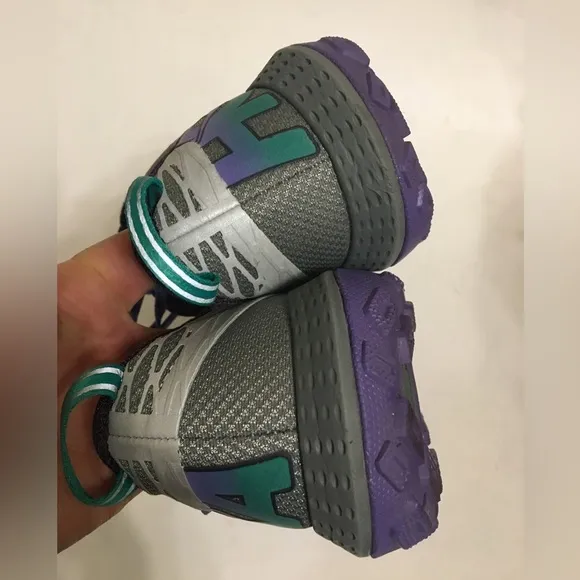 HOKA ONE ONE Speed Instinct Grey/Corsican Blue Trail Running Shoes