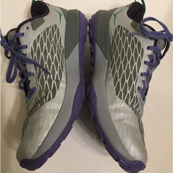HOKA ONE ONE Speed Instinct Grey/Corsican Blue Trail Running Shoes