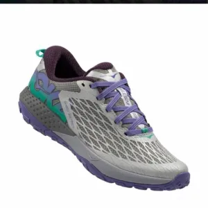 HOKA ONE ONE Speed Instinct Grey/Corsican Blue Trail Running Shoes