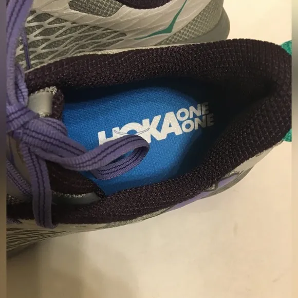 HOKA ONE ONE Speed Instinct Grey/Corsican Blue Trail Running Shoes