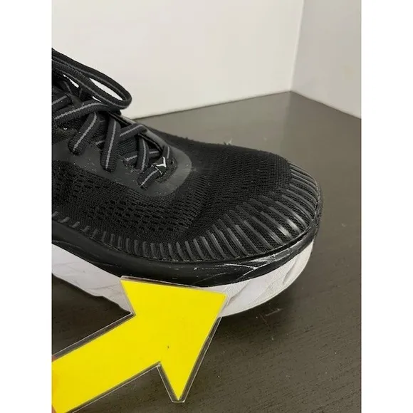 Hoka Shoes Bondi 7 Sneakers 1110518 Black Running Shoes Men's 9.5 Good