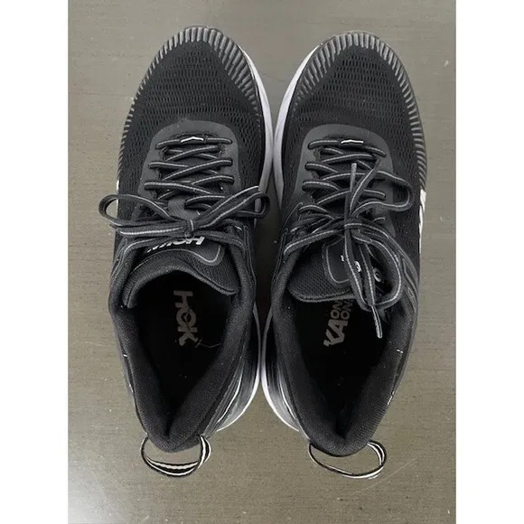 Hoka Shoes Bondi 7 Sneakers 1110518 Black Running Shoes Men's 9.5 Good