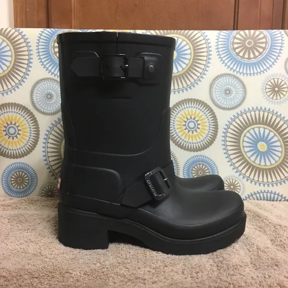 Hunter Original Biker Waterproof Short Rain Boots