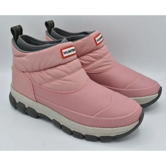 Hunter Original Womens Size 9 Quartz Pink Insulated Ankle Snow Boots Booties