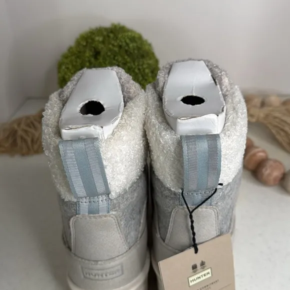 Hunter Women’s Felt Commando Boots Size 7/Euro/38 Frosted Grey