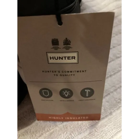 Hunter Women's Insulated Sherpa Rain &amp; Snow Boots - Black Size 6 US New With Tag