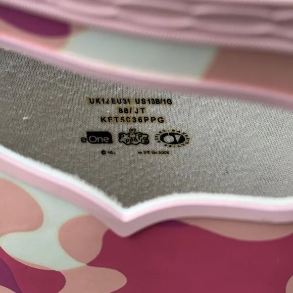 HUNTER X Peppa Pig Rain Boots Girls US 13B/1G EU 31 Pink Pull On Camo Gum Boot