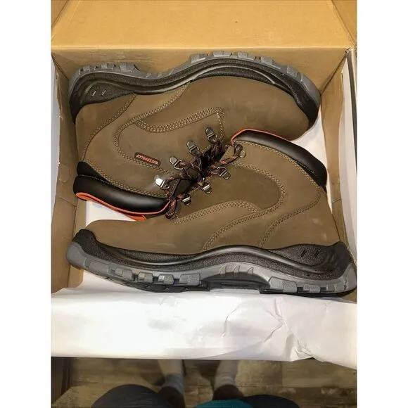 Hytest DA 6&quot; Knox WP ST EH Brown Steel Toe Boots. Size 12W. Waterproof. NWT.