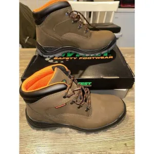 Hytest DA 6&quot; Knox WP ST EH Brown Steel Toe Boots. Size 12W. Waterproof. NWT.