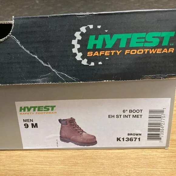 Hytest Men's Internal Contour Safety Boots - Brown