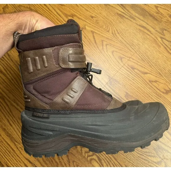 ICE FIELDS Andes Boots Waterproof Insulated Mens 10 Leather Upper