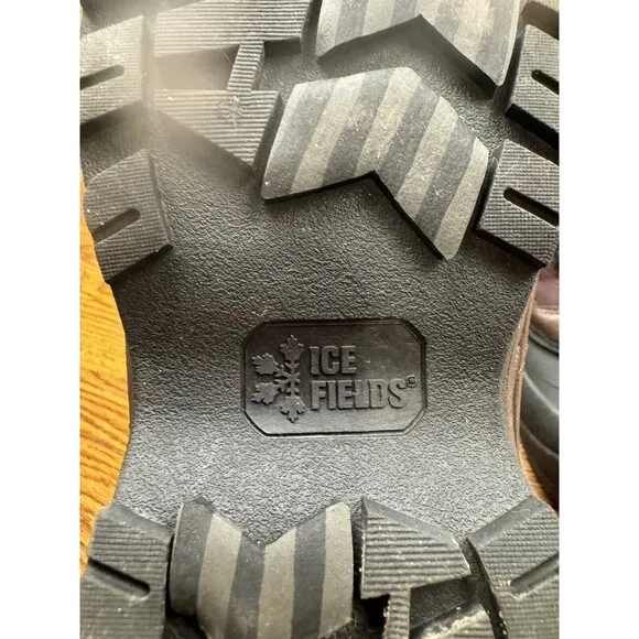 ICE FIELDS Andes Boots Waterproof Insulated Mens 10 Leather Upper