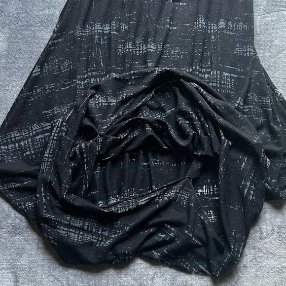 Igor by Igor Dobranic Black Burnout Dress Skirt Mauro Sz L Midi Stretch Croatia