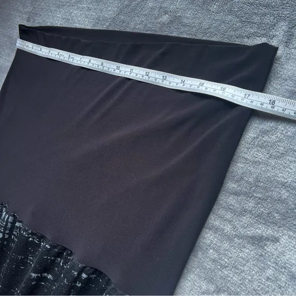 Igor by Igor Dobranic Black Burnout Dress Skirt Mauro Sz L Midi Stretch Croatia