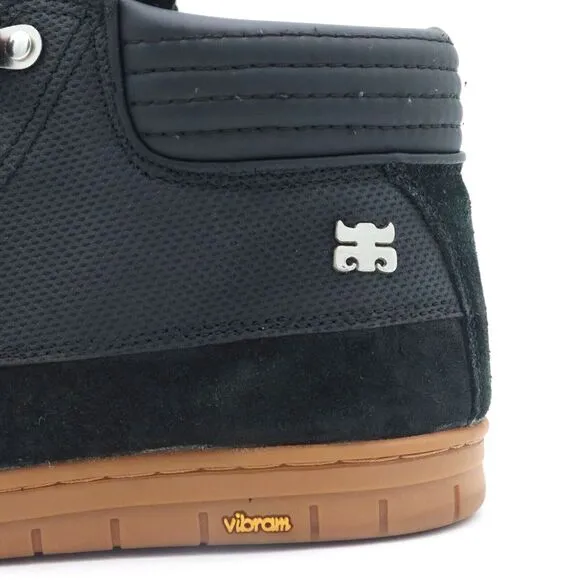 IPATH Mens Trenchtown Size 8.5 US Black Gum Shearling Lined Vibram Casusal Shoes