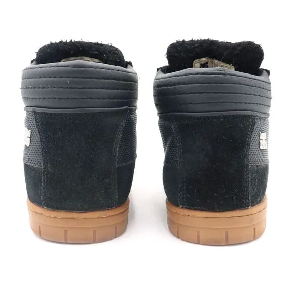 IPATH Mens Trenchtown Size 8.5 US Black Gum Shearling Lined Vibram Casusal Shoes