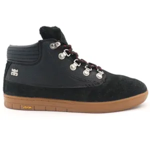 IPATH Mens Trenchtown Size 8.5 US Black Gum Shearling Lined Vibram Casusal Shoes