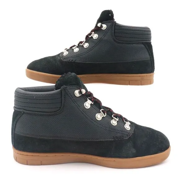 IPATH Mens Trenchtown Size 8.5 US Black Gum Shearling Lined Vibram Casusal Shoes