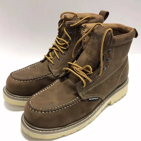 Iron Age Men’s Solidifier 6” Waterproof Work Boots Brown, Size 9 M