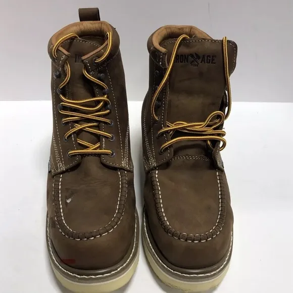 Iron Age Men’s Solidifier 6” Waterproof Work Boots Brown, Size 9 M
