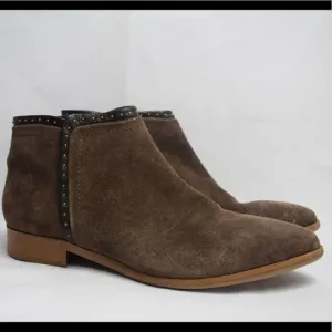 ITALEAU Miralda Waterproof Suede Ankle Bootie Size 38