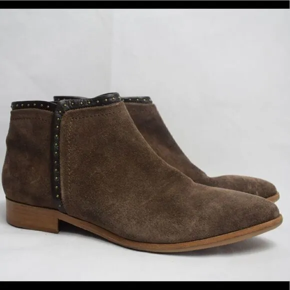 ITALEAU Miralda Waterproof Suede Ankle Bootie Size 38