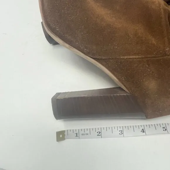J. Crew heeled brown suede boots tall knee high 7