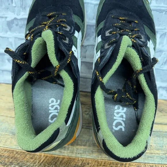 J. Crew x Asics Gel‎ Lyte 3/ US 11/ Green, Black, Yellow/ H53BK 9001