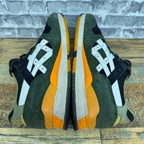 J. Crew x Asics Gel‎ Lyte 3/ US 11/ Green, Black, Yellow/ H53BK 9001