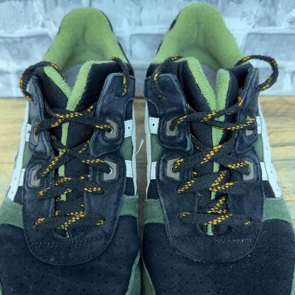 J. Crew x Asics Gel‎ Lyte 3/ US 11/ Green, Black, Yellow/ H53BK 9001