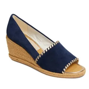 JACK ROGERS Navy Espadrille Wedge Shoes