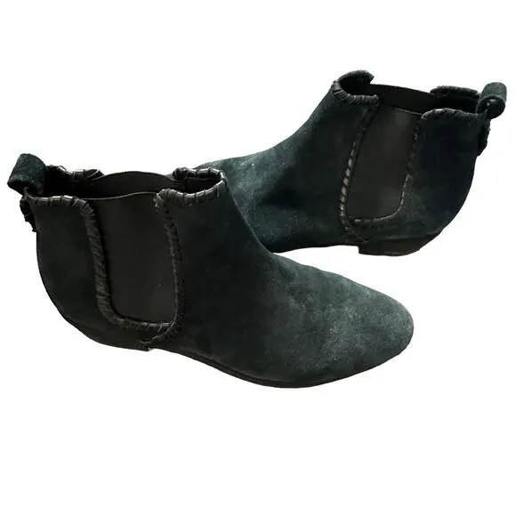 Jack Rogers Womens waterproof black suede Poppy bootie Size 9M