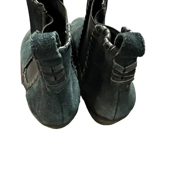 Jack Rogers Womens waterproof black suede Poppy bootie Size 9M
