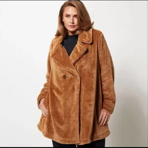 Jason Wu Brown Faux Fur Teddy Coat Size S