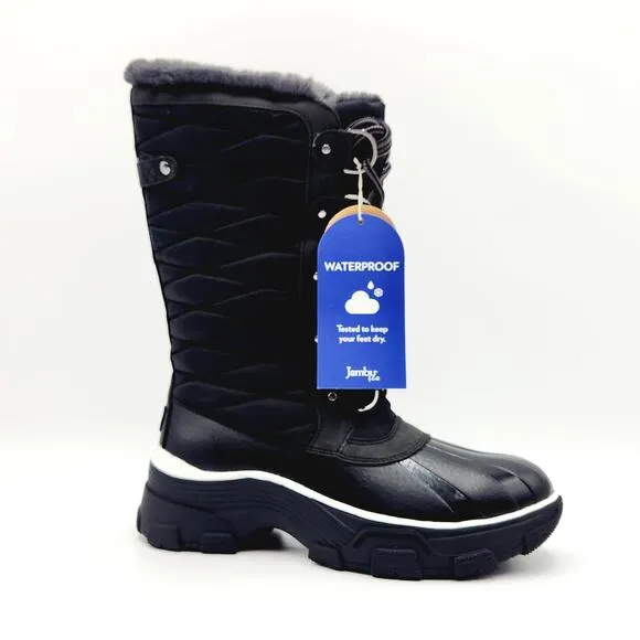 JBU by Jambu Women Black Water Resistant Lorina Chilly Winter Boots Size US 6M