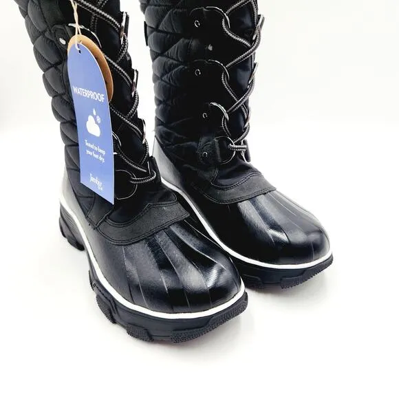 JBU by Jambu Women Black Water Resistant Lorina Chilly Winter Boots Size US 6M