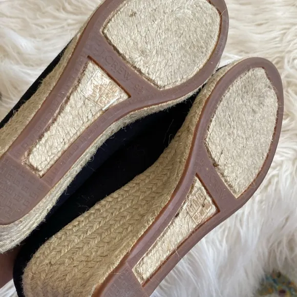 J.CREW canvas espadrille wedges