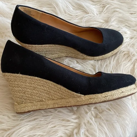 J.CREW canvas espadrille wedges