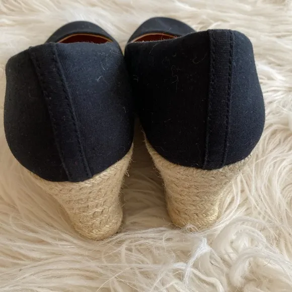 J.CREW canvas espadrille wedges