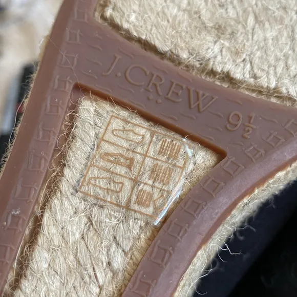 J.CREW canvas espadrille wedges