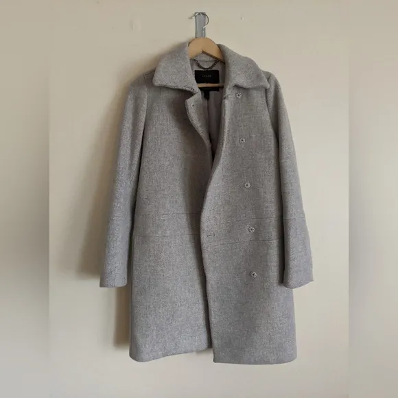 J.Crew Stadium Cloth Wool Coat by Nello Gori – Elegant &amp; Cozy (Size 4)