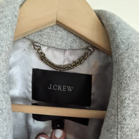 J.Crew Stadium Cloth Wool Coat by Nello Gori – Elegant &amp; Cozy (Size 4)