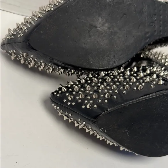 JEFFERY CAMPBELL Women's Audrey Spike Hidden Wedges Platform Shoes Studded 9.5