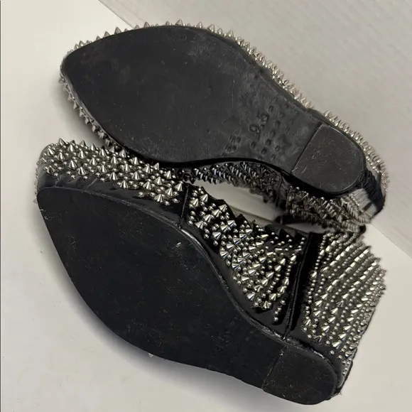 JEFFERY CAMPBELL Women's Audrey Spike Hidden Wedges Platform Shoes Studded 9.5