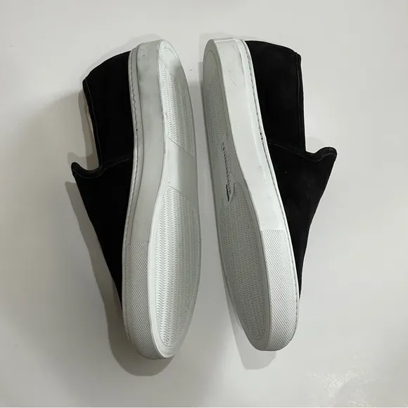 JENNI KAYNE suede lounger slider Sneakers flats solid black slip on shoes Sz 40