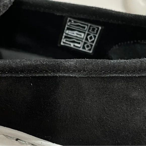 JENNI KAYNE suede lounger slider Sneakers flats solid black slip on shoes Sz 40