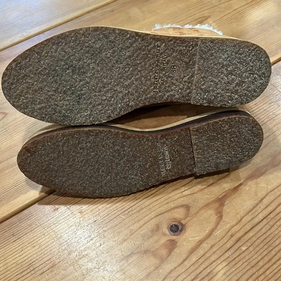 Jenni Kayne Tan Suede Shearling Boots