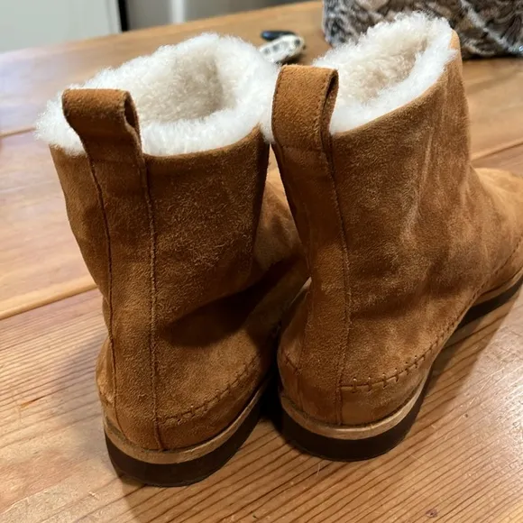 Jenni Kayne Tan Suede Shearling Boots