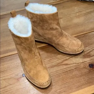 Jenni Kayne Tan Suede Shearling Boots