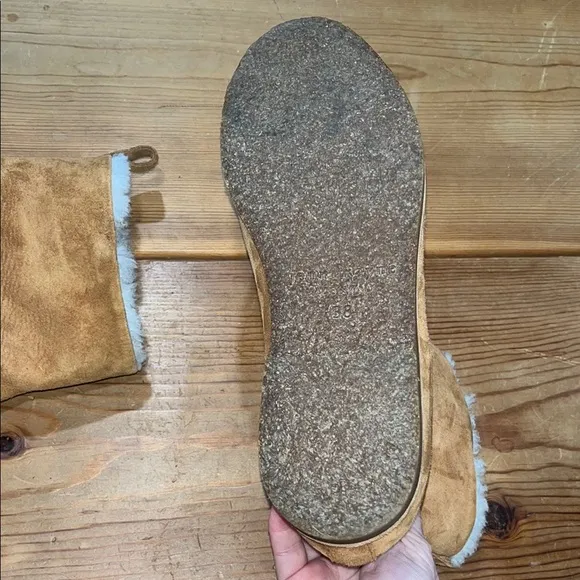 Jenni Kayne Tan Suede Shearling Boots